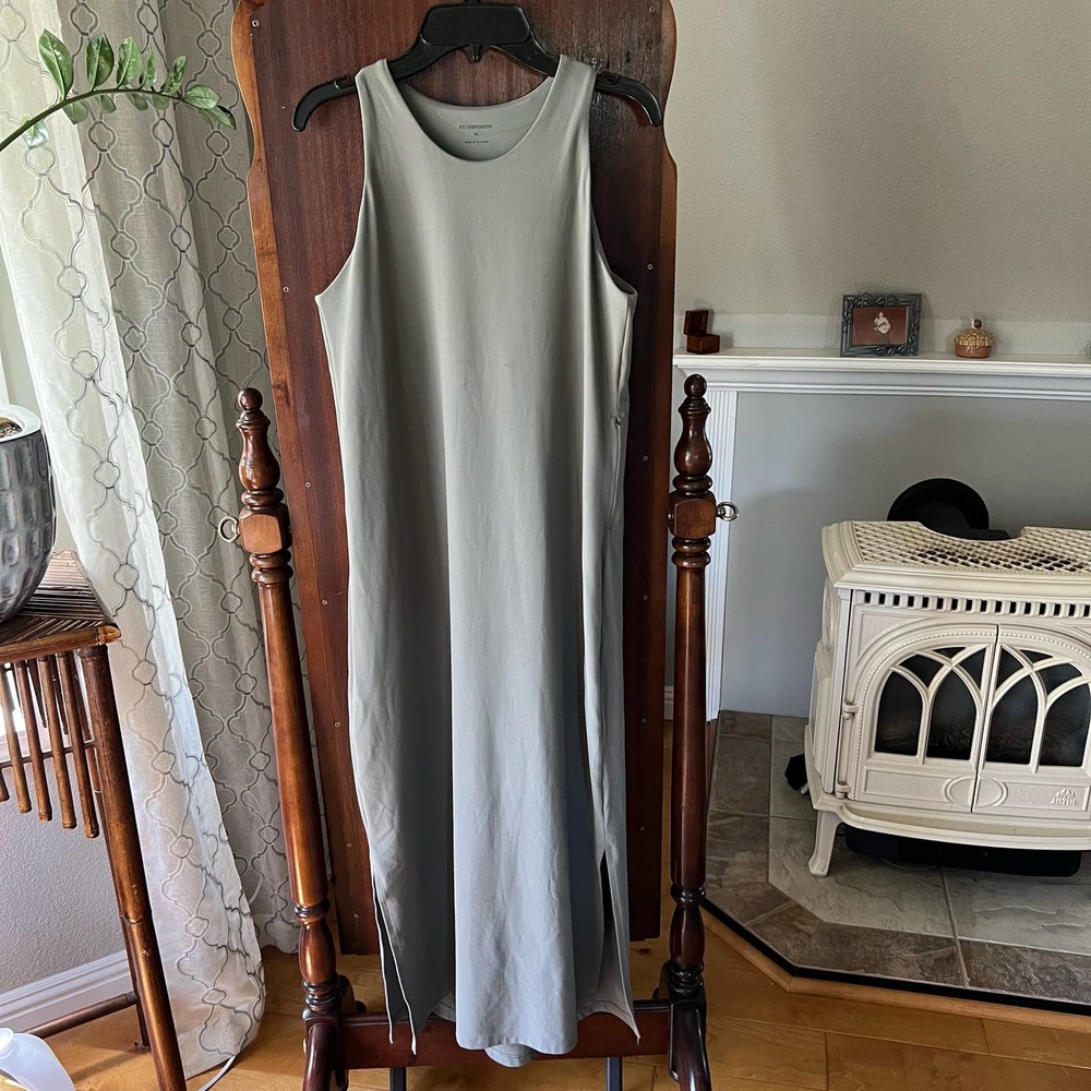 REI Cooperative Womens Gray Sun Up Sleeveless Tank Maxi Dress Size XS